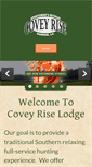 Mobile Screenshot of coveyriselodge.com